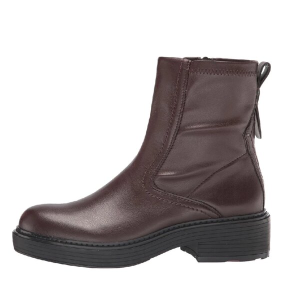 Franco Sarto Karbon Women Brown Pull On Side Zip Ankle Boots Size 7.5 New in Box - Picture 4 of 6